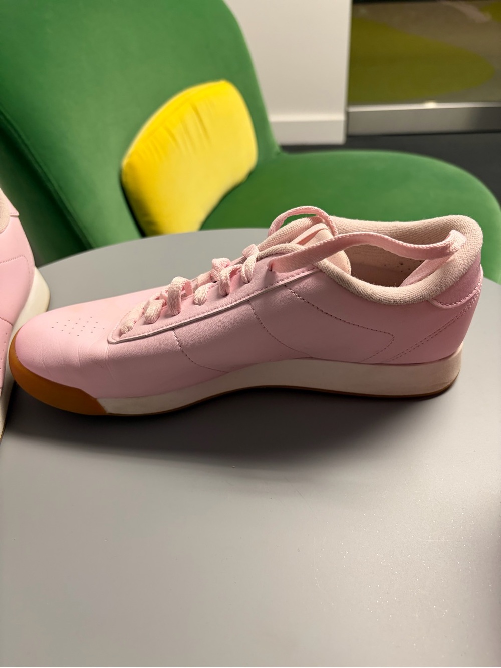 Women's Pink Casual Reebok Leather Sneaker